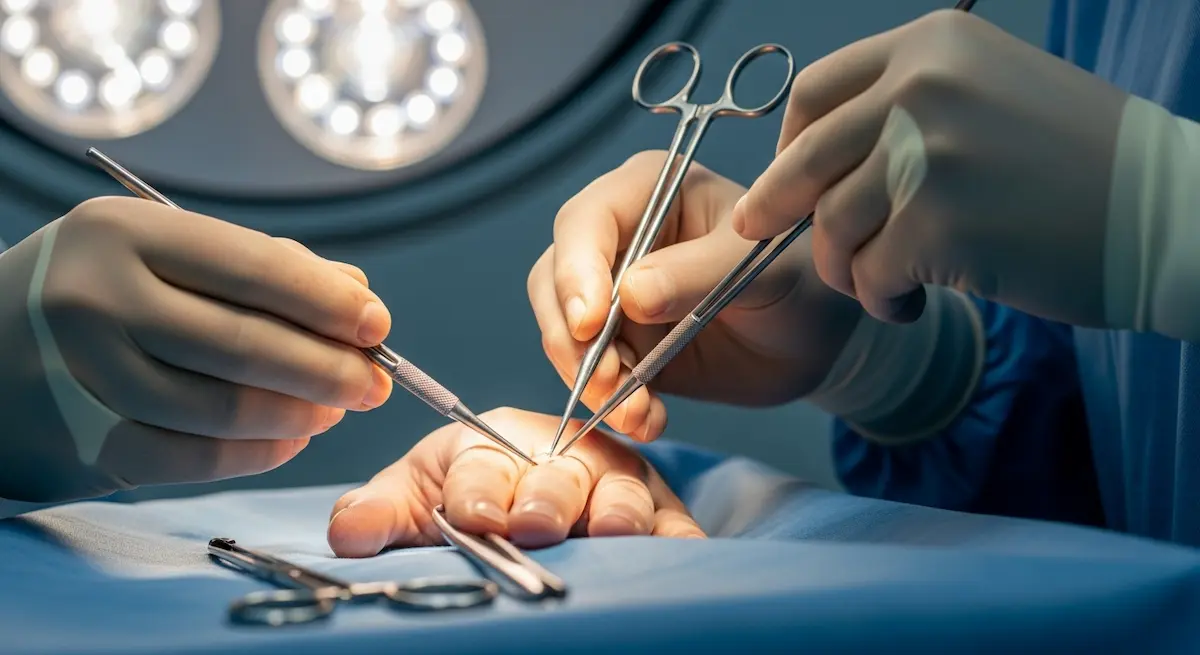 Cirurgia na mão é perigoso