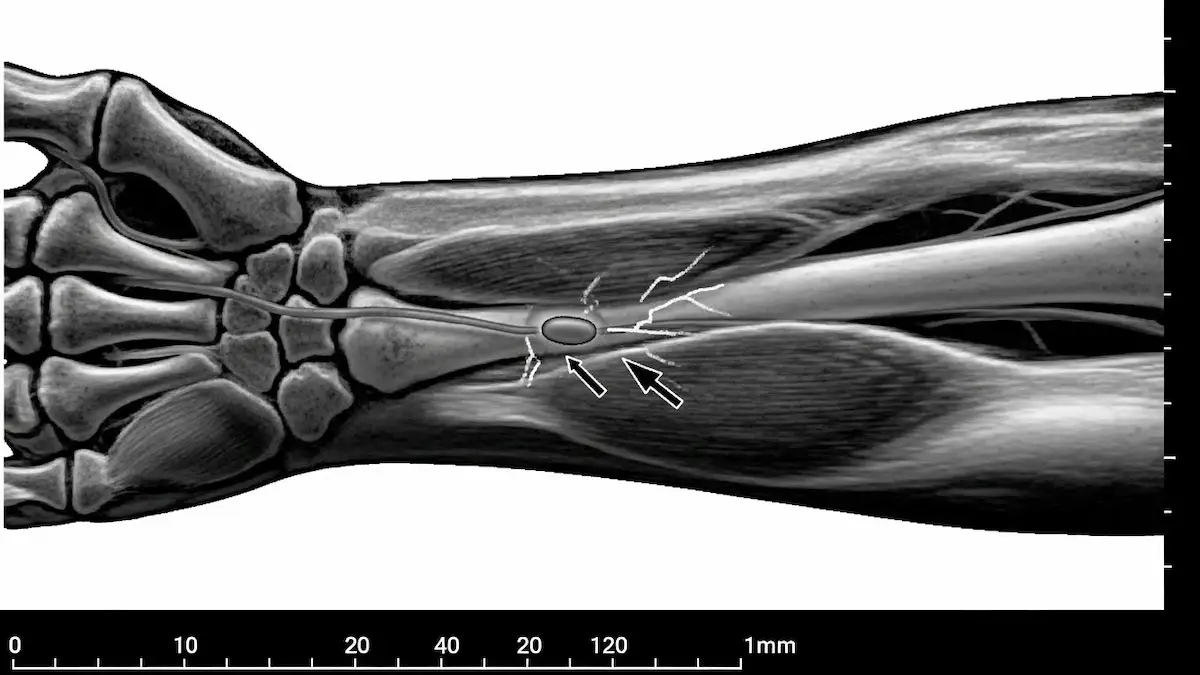 Compressão do nervo radial superficial